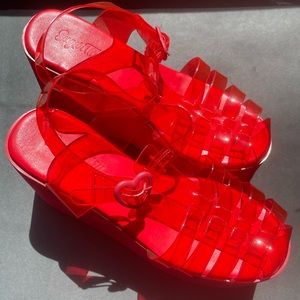 Sugar Thrillz | Cherry Sugar Rush Jelly Platform Sandals | Size 7 | LIKE-NEW